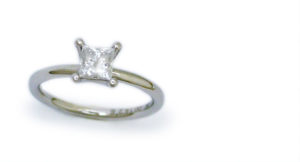 Pt Diamond ring custom made