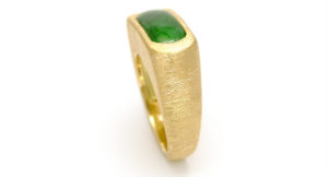 K18 Jade ring custom made