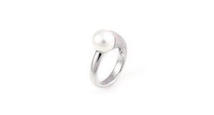 Pt Pearl ring custom made