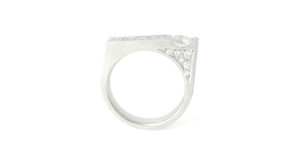 Pt900 Diamonds Ring SHinko Studio