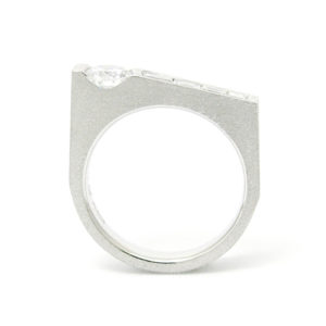 Pt900 Diamonds Ring SHINKO STUDIO