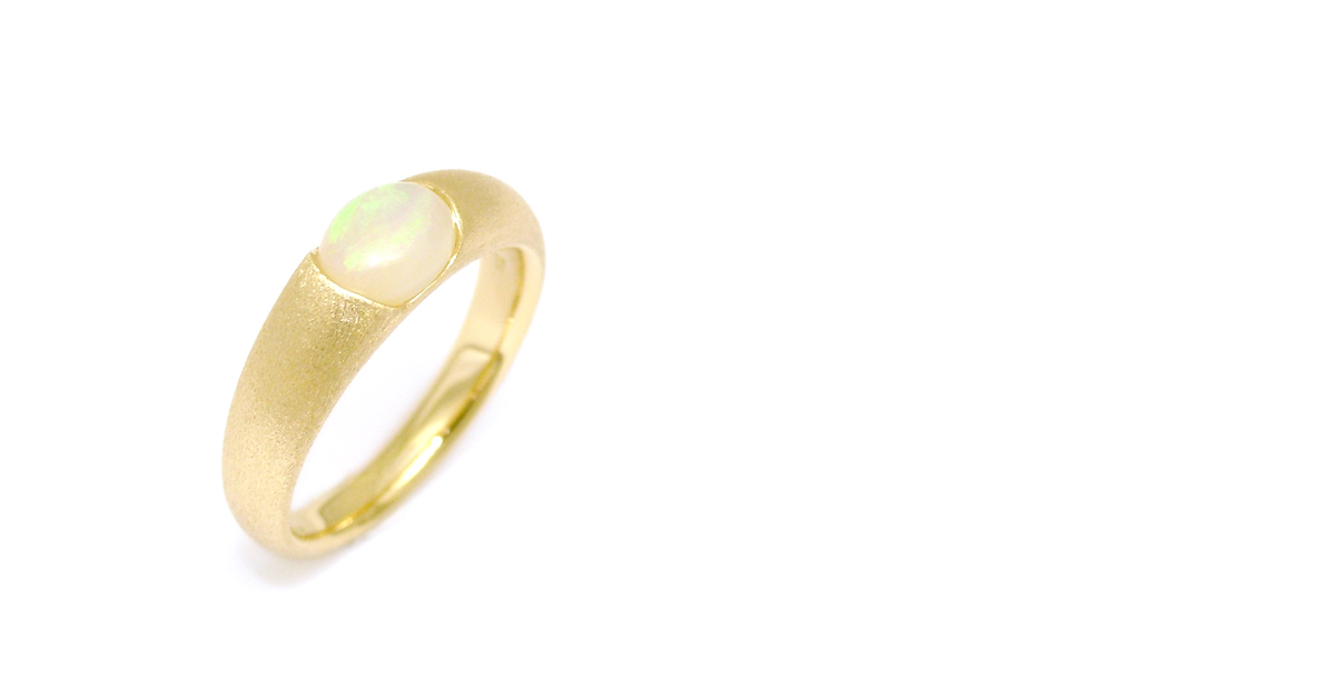 K18 Opal Ring Custom made SHINKO STUDIO