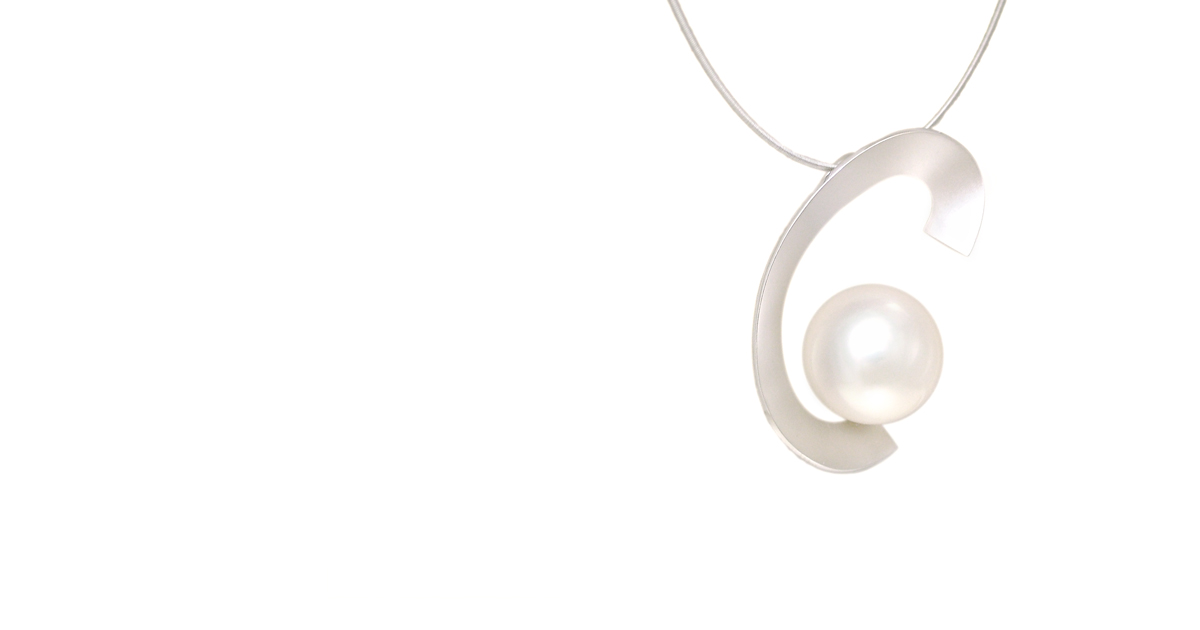 Pt900 Pearl Pendant Custom order jewelry SHINKO STUDIO