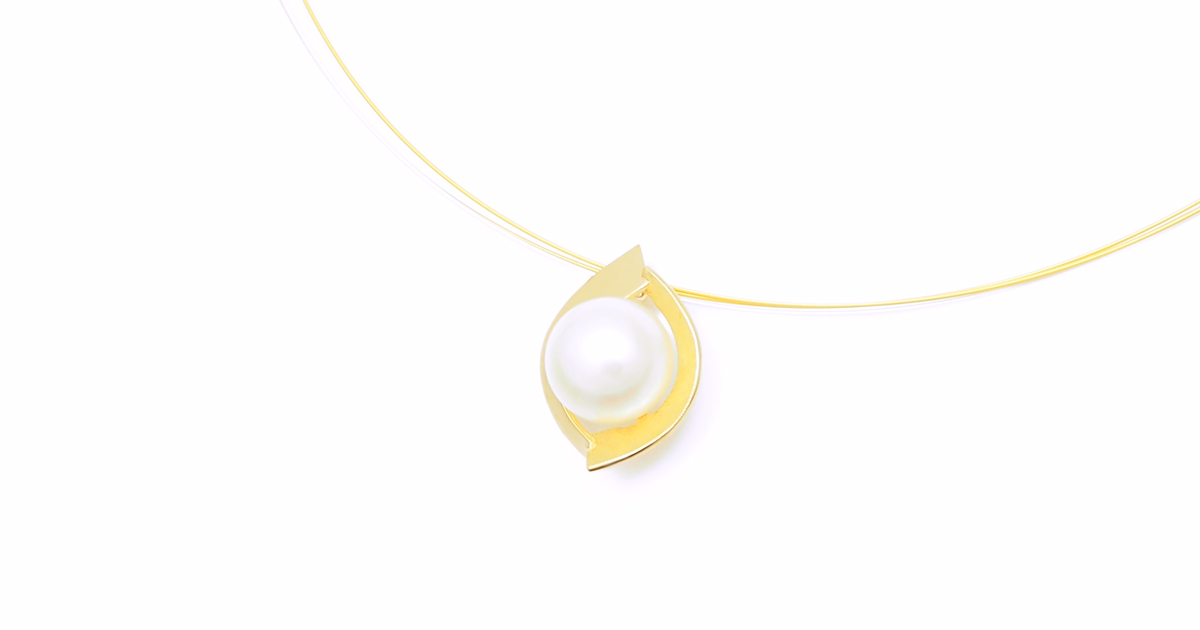 K18YG Pearl Pendant  custom order SHINKO STUDIO