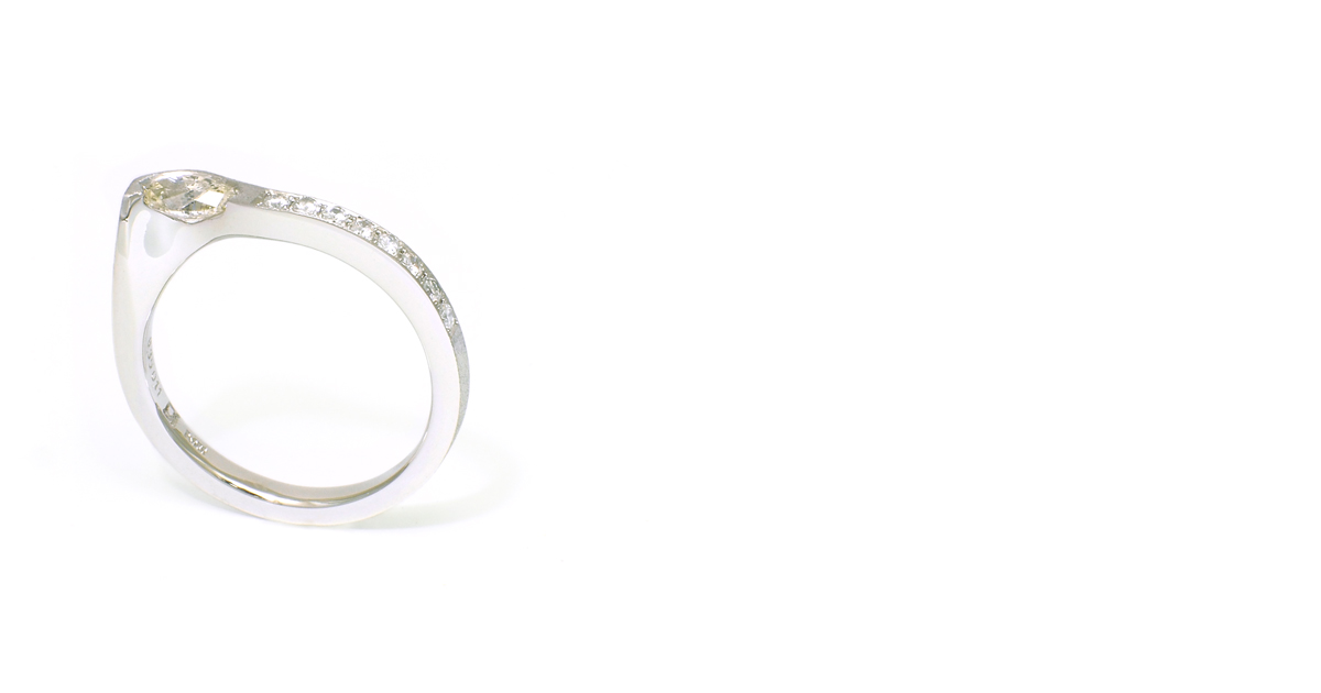 Pt900　Marquise　Diamond Ring Custom order SHINKO STUDIO