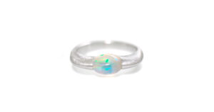 Pt950 Mexico Opal Ring Bespoke