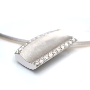 K18WG Diamonds Pendant Custom Order Contemporary Jewelry Design SHINKO STUDIO JApanese Jewelry
