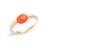 K18 Yellow Gold Mexico Opal Ring Bespoke