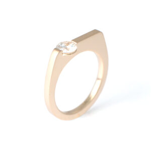 K18 Diamond Ring Bespoke - Simple Design