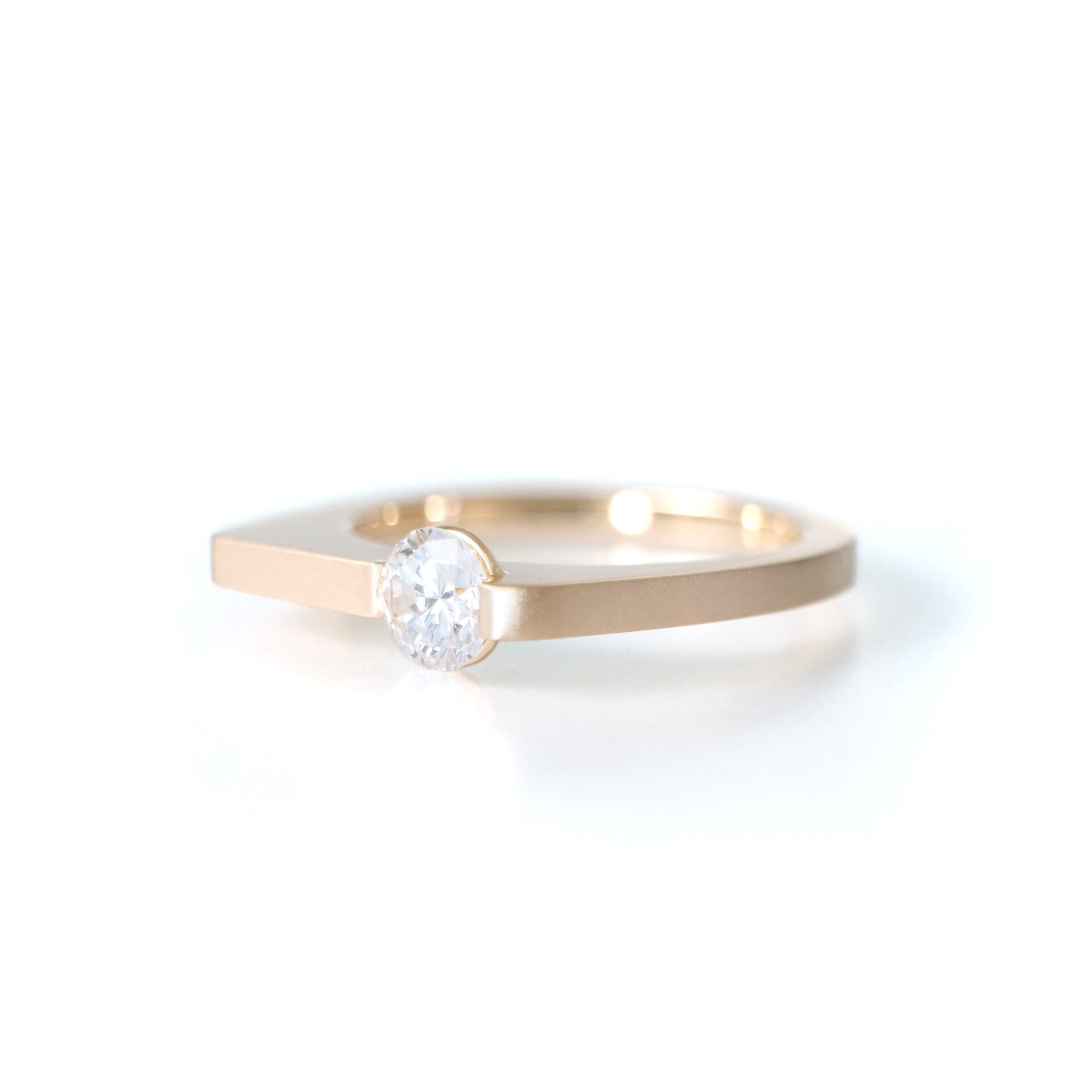K18 Diamond Ring Bespoke - Simple Design