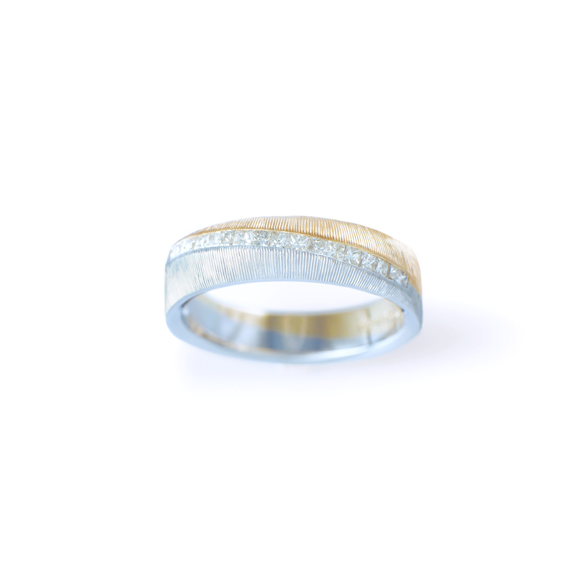 Pt950 K18 Diamonds ring jewelry customorder remake bespork jewellery SHINKO STUDIO japan jewelry