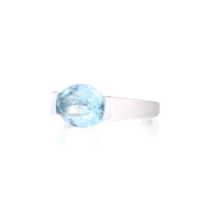 Pt950 Aquamarine Ring Bespoke