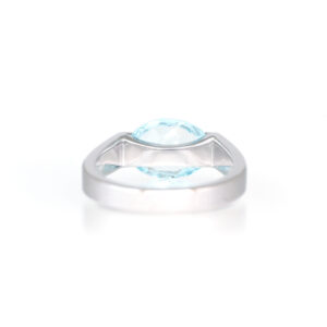 Pt950 Aquamarine Ring Bespoke