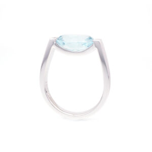 Pt950 Aquamarine Ring Bespoke