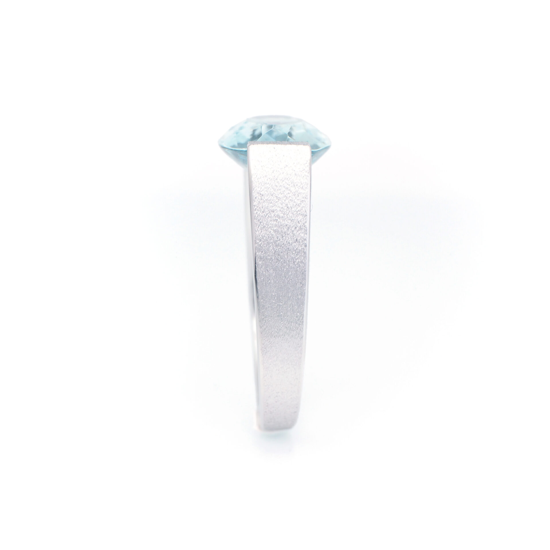 Pt950 Aquamarine Ring Bespoke