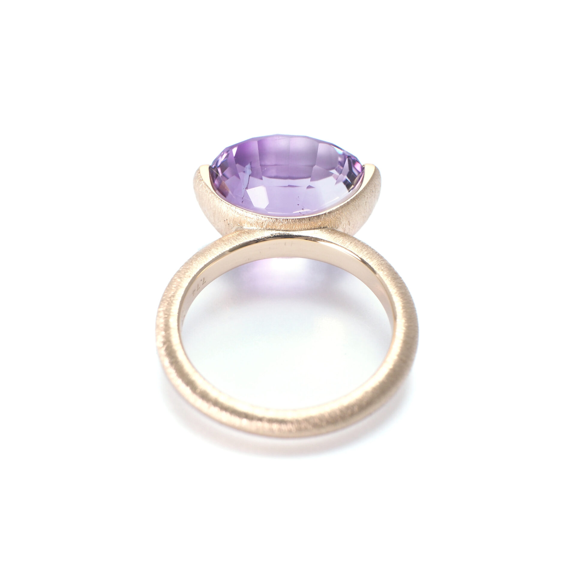 K18 Amethyst Ring Stone beautiful Custom Order SHINKO STUDIO