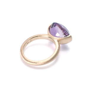 K18 Amethyst Ring from side2 Custom Order SHINKO STUDIO