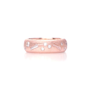 K18 Rose Gold Diamonds Ring Bespoke