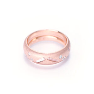 K18 Rose Gold Diamonds Ring Bespoke