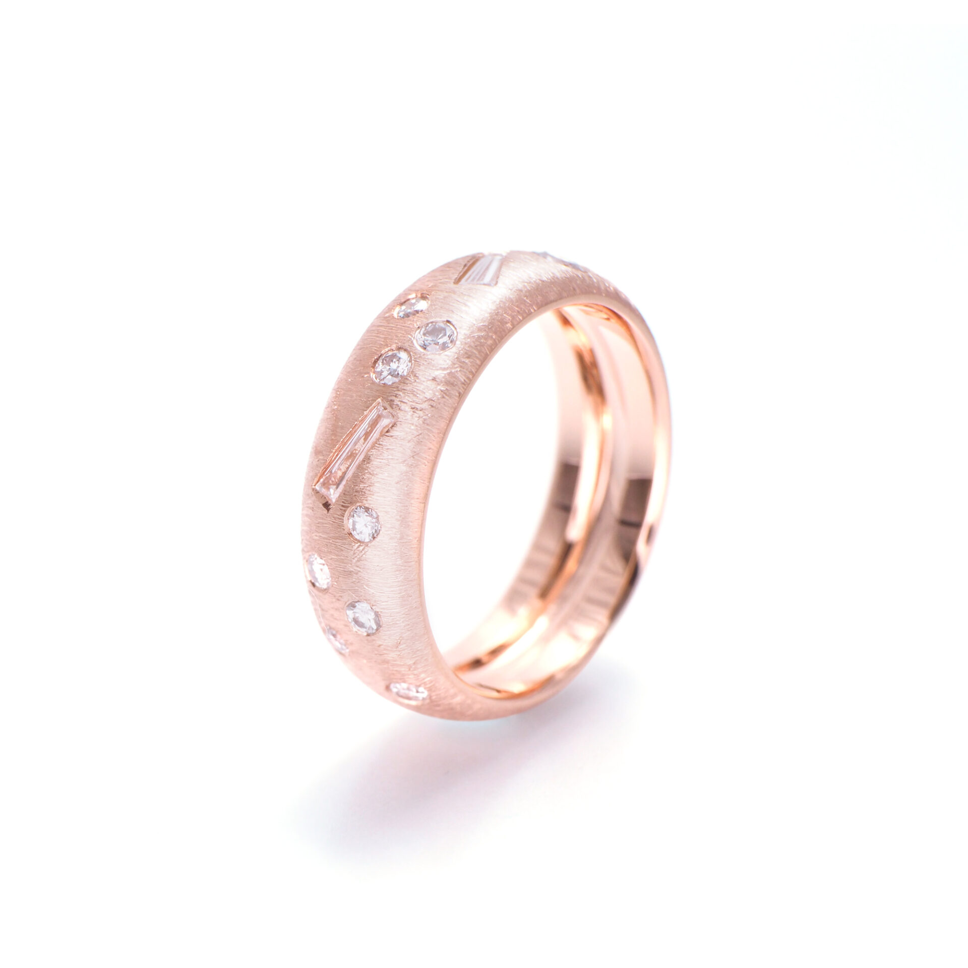 K18 Rose Gold Diamonds Ring Bespoke