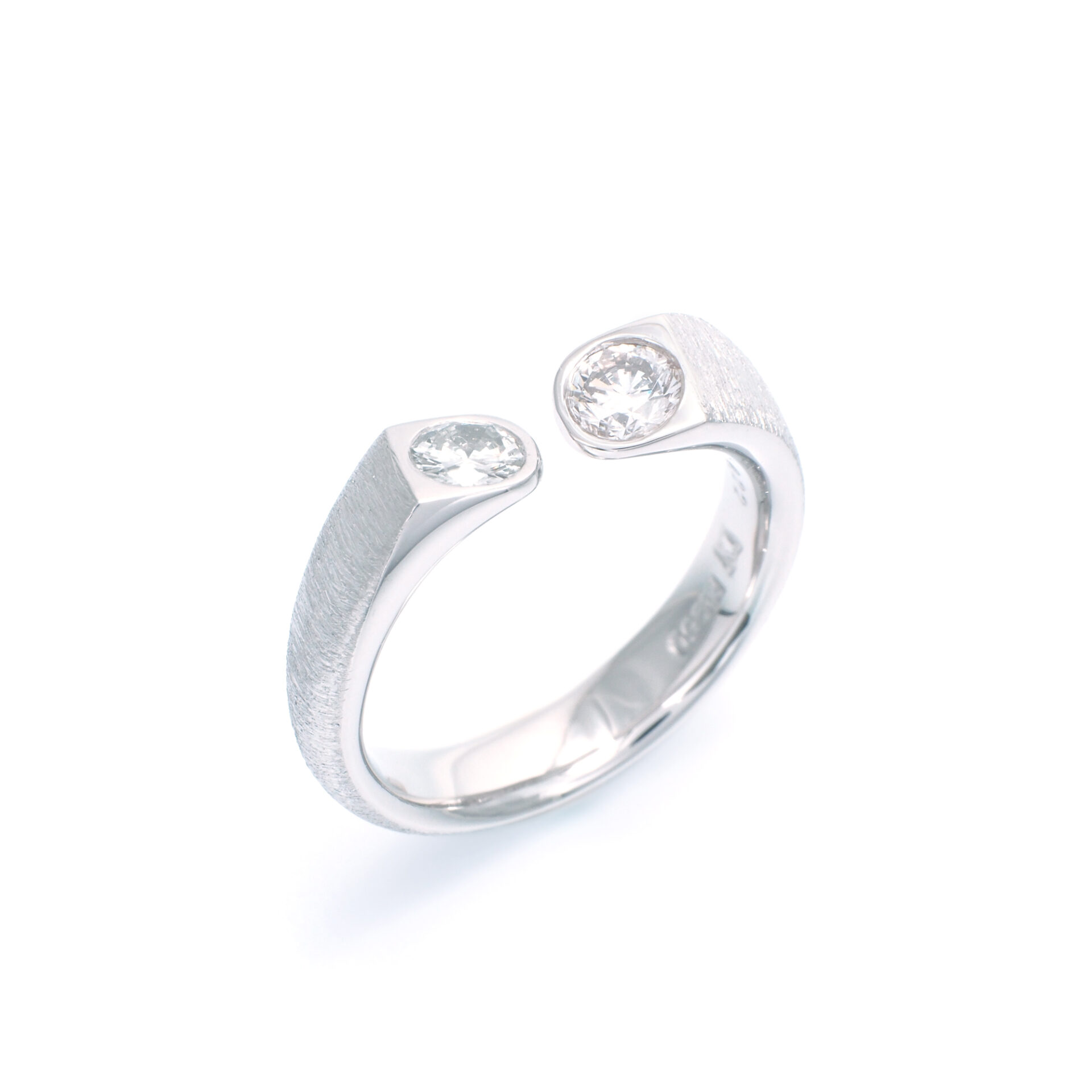 Pt950 Diamonds Pinky Ring Bespoke