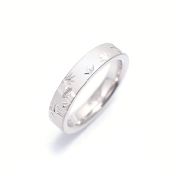 Take (Bamboo) Ring Japanese Engraving Ring 4mm width. Engraving