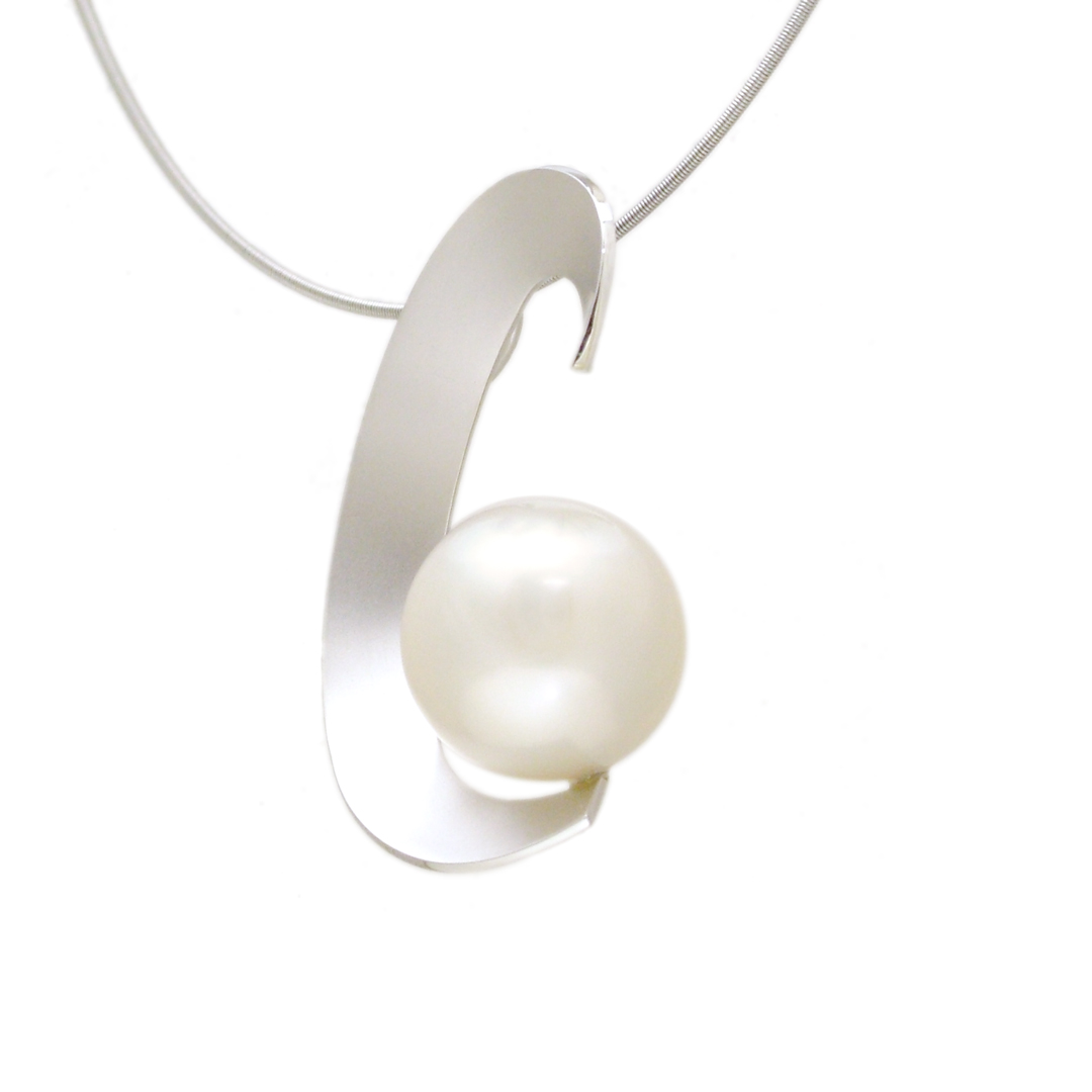 Pt900 Pearl Pendant Custom Jewelry – The line is beautiful SHINKO STUDIO