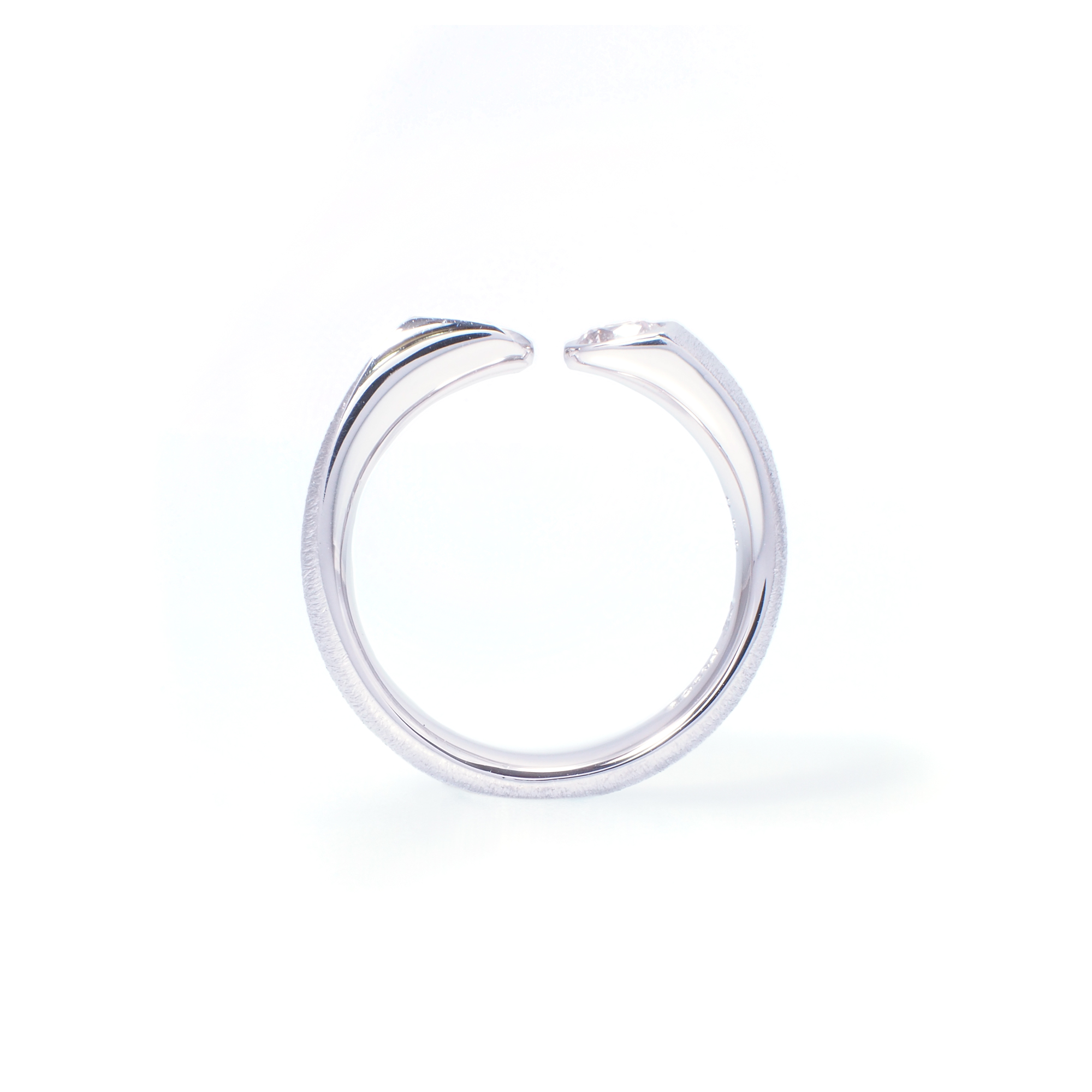 Pt950 ダイヤモンド ピンキーリング カスタムオーダー